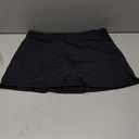 Danysu Stretchy Mini Skorts Low Waist Skirt with Shorts Side Slit 2026 Sports Daily Going Out Outfits (Black, M)