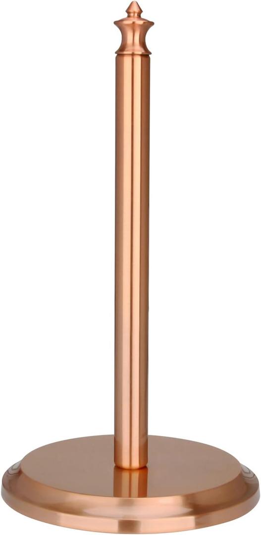 Akicon Paper Towel Holder Stand for Kitchen Countertop & Dining Room Table (Copper, Classical)