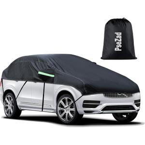Universal SUV MPVHalf Car Cover Waterproof All Weather, Hail Protector Car Body Covers Outdoor Indoor for All Season Windproof Dustproof UV Resistant Snowproof Protect Your Windshield and Roof