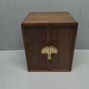 CHOSIN Black Walnut Wooden Jewelry Box 5 Layer Large Wood Jewelry Organizer Brass Handle for Necklaces Rings Earrings Watches Storage Mother's Day Gifts(7.9x8.7x10.0inches)