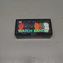 6 Pack Sport Bands Compatible with Apple Watch Band Red, white, black (Red white black rising sun orange night Paris gray)