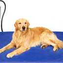 RIOGOO Pet Heating Pad, Electric Heating Pad for Dogs and Cats with Timer, 6 Level Adjustable Temperature Dog Heated Blanket (Blue, L:22‘’x34‘’)