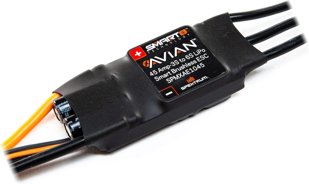 Spektrum Avian 45 Amp Brushless Smart ESC, 3S-6S, SPMXAE1045, White
