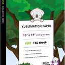 Koala Sublimation Paper 150 sheets 13x19 inches for Heat Transfer DIY Gift Compatible with Inkjet Sublimation Printer 105gsm