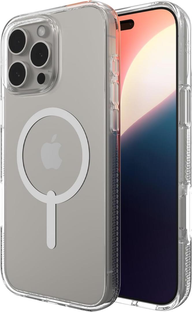 ZAGG Crystal Palace Snap iPhone 13   Pro Max Clear Phone Case - Drop Protection (13ft/4m), Durable Graphene, Anti-Yellowing, and Scratch-Resistant MagSafe Phone Case