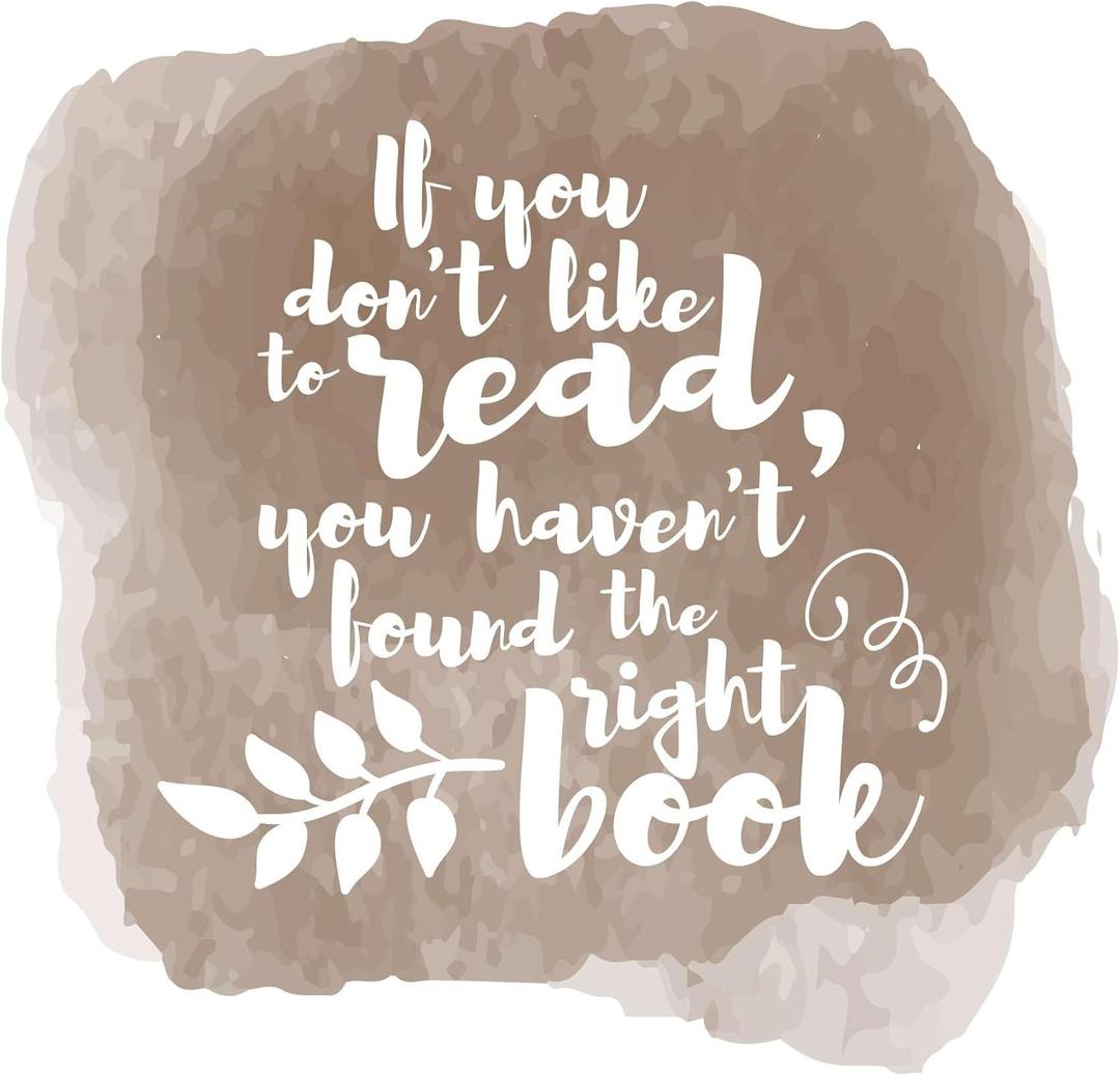 Family If You Didnt Like to Read Beautiful Quote Wall Decal Decoration Books Quote Book Lovers Bookish Quotes Readers Lasts Years and Easily Removable - Size: 40 in(W) x 40 in(H)