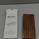 Renawe Small Kitchen Sink Soap Tray for Counter Soap Dish Dispenser Holder Wooden Risers Stand for Bathroom Decor Farmhouse Wood Pedestal Kitchen Accessories Countertop Vanity Counter Decorative Tray (8.7x4 inch, Brown)