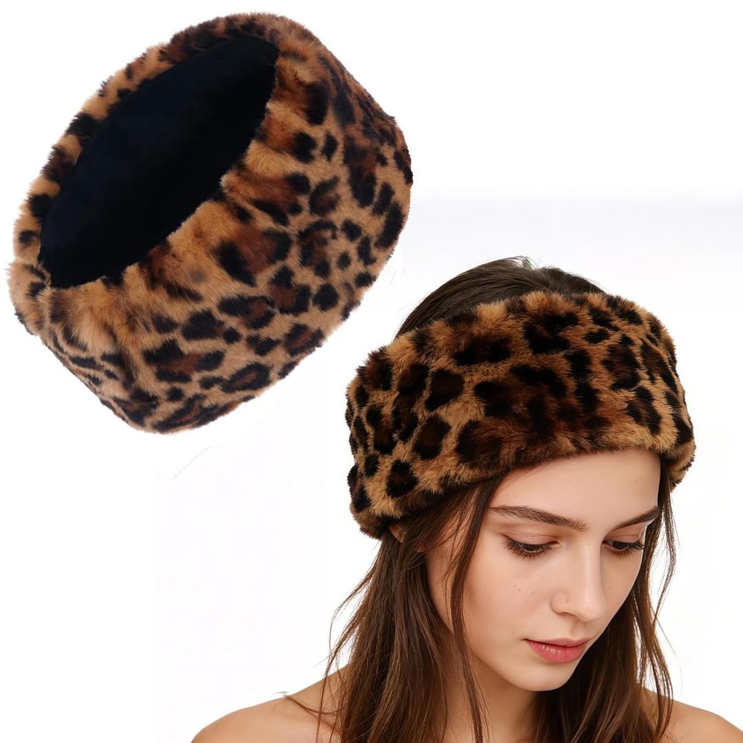 choyaxo Winter Headband Fuzzy Headbands Fluffy Ear Warmer