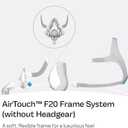 ResMed AirTouch F20 Frame System - Replacement Frame System with Full-Face Mask & Elbow - Premium CPAP Gear - Headgear Not Included - Large
