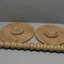 Small Side Table, Drink Table for Small Spaces, Modern Martini Table with Solid Wood Leg, Round End Tables Living Room for Bedroom and Office (Rustic Walnut)