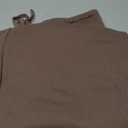 Women's Wide Leg Ribbed Knit Pants Drawstring Waist Low Rise Casual Long Trousers (Medium Brown)