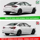 Rear Roof Spoiler Wing Compatible with Honda Civic 2022 2023 2024 2025 Hatchback Glossy Black,11th Civic Rear Roof Window Spoiler, ABS Window Visor Spoiler Wing