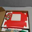 Maxcheck 50 Pcs Christmas Cookie Boxes with Window 6x6x3 Inch Christmas Cookie Tins Bakery Treat Boxes for Gift Giving Small Xmas Gift Box for Mini Cake Pastry Dessert Donut Cupcakes Candy Packaging