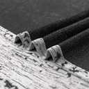 Patterned Living Room Curtains Drapes 108 Inch Long 2 Panels,Extra Long 50% Blackout Black Out Light Filtering Back Tab Boho Print Pattern 9FT Length Ceiling Curtains for Tall Window,Black