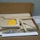 Kids Art Table and Chair Set, Birch Wooden Activity Craft Table, Kids Drawing Table, Toddler Desk with Storage and 1 Chair 