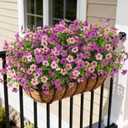 Artificial Fake Flowers Plants for Outdoor Spring Summer Decor 12 Bundles | Faux Silk Flowers for Outdoor Outside Planter Colorful Daisy UV Resistant Look Real for Front Door Porch Patio Yard