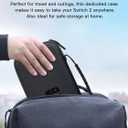 AOLO Carrying Case Compatible with Switch 2 (2025), Portable Hard Protective Travel Case with 10 Game Slots & Accessory Pocke (Jet Black)