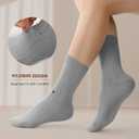 BAMBOO COOL Men's Crew Socks Bamboo Viscose Breathable Rib Dress Socks For Men, Casual Lightweight Comfort 6 Pack (M)