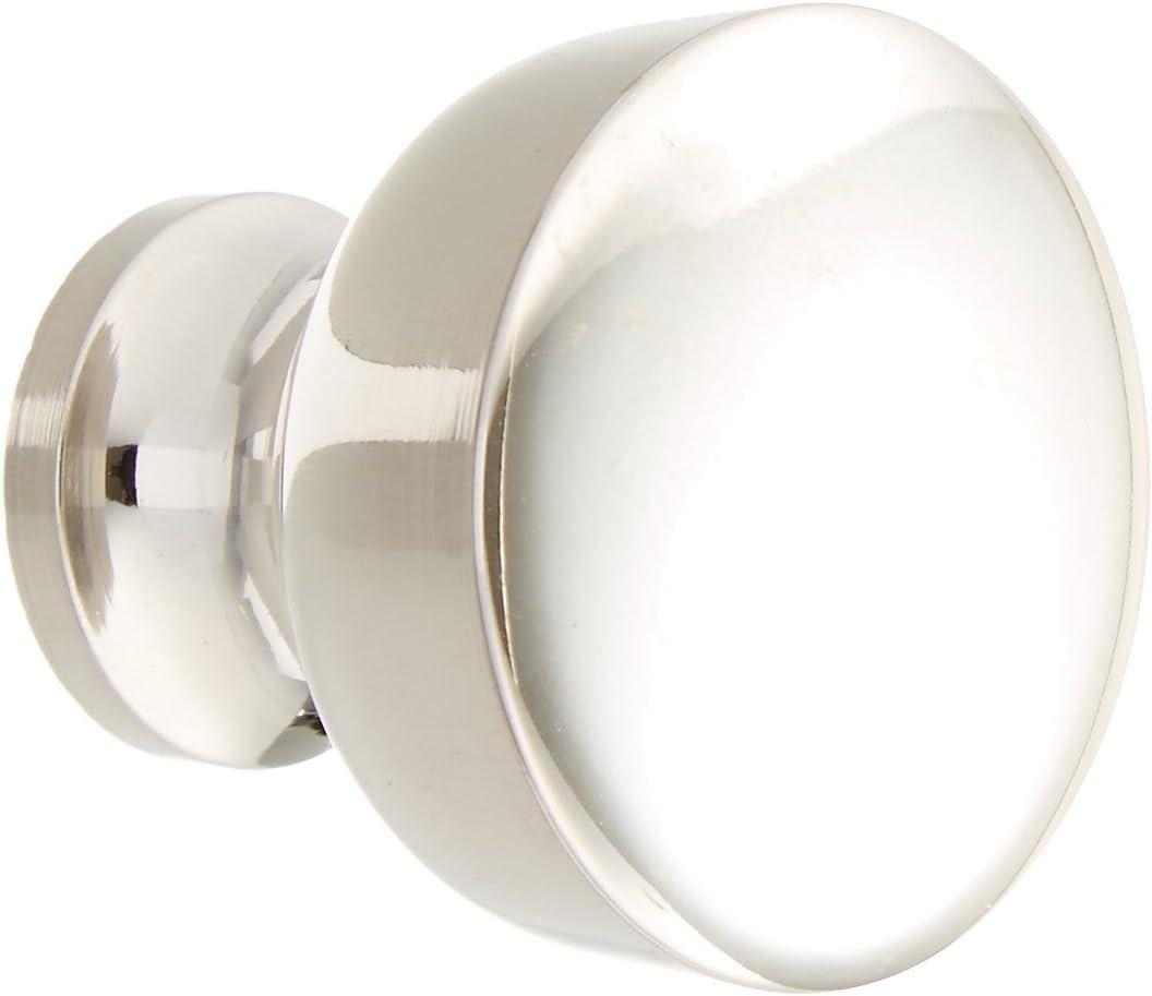 MNG Hardware 85414 Precision Cabinet Hardware Knob, 1-1/4", Polished Nickel (1.25 in)