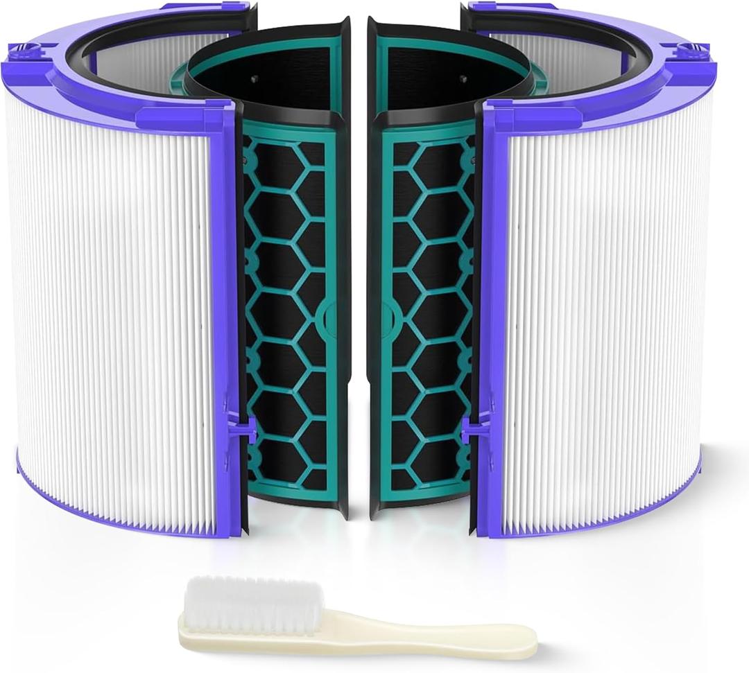 TP04 Replacement Filter | 360 Combi Glass HEPA & Activated Carbon Filter | Compatible with Dyson HP04, TP04, DP04, TP05, DP05 Air Purifi-er | Perfect Fit & Reliable | Easy to Install