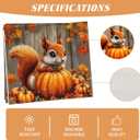 2 x Pumpkin Squirrel Fall Table Runner 108 Inch Seasonal Autumn Thanksgiving Kitchen Dining Room Table Decorations for Home Party Decor