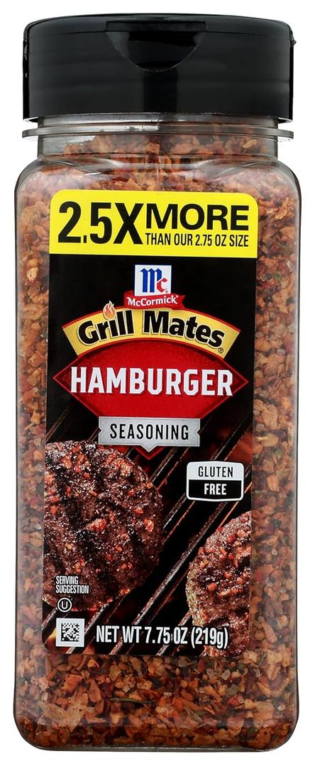 2 x McCormick Grill Mates Hamburger Seasoning, 7.75 Oz (EXP 06/16/28)