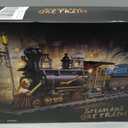 Wild West Ore Train Lighting Building Block Set with Signpost- 1402PCS | Steam Locomotive Model with LED Lights & Moving Parts, Retro Train Decor, Creative Gift for Adults&Teens&Western Enthusiasts
