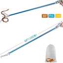 Snake Tong CatcherProfessional Reptile Rescue Grabber Aluminum Alloy with Wide Jaw Locking Mechanism and Comfort Grip for Safe Rattlesnake Control and Removal Tool (60inch Snake Tong)