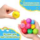 Sotiff 100 Pcs Stress Balls Bulk for Adults Colorful Foam Stress Relief Gift Toys with Motivational Quotes Squeeze Balls for Office Relief Employee Appreciation(Ten Colors,Inspirational)