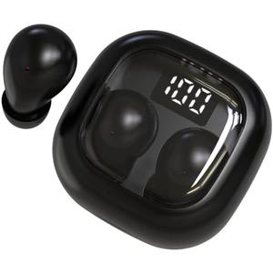 SK19-2026 Edition - Mini Earbuds for Work and Sleep, Small Bluetooth 5.3 Headphones, 24 Hours Total Battery Life (Black)
