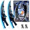 2-Pack 7 Colors Transforming Light Up Sword for Adults Kids 8+