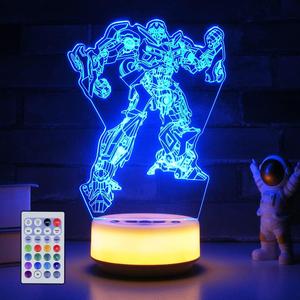 SHINECLOUD Robot Night Light Atmosphere LED Table Light Creative Visual Lamp as Gifts for Kids or Adults, Dcor Light for Kids Room/Living Room,Birthday Gift for Boys and Girls (Multicolor Robot)