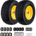 Amazon.com : LMYYGOO 16x6.5-8 Tubeless Tire and Wheel,2 Pcs Replacement Riding Lawn Mower Garden Tractor Front Wheel Tire with 3" Offset Hub, 3/4" Bearing & 5/8Bearing : Patio, Lawn & Garden