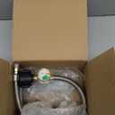 RV Propane Regulator 2 Tank 18" Hoses with 48" Stainless Braided Extension Hoses, 2-Stage Manual Changeover LP Propane Gas Regulator with Gauge for RVs Vans Trailers Campers