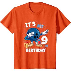 11 Years Birthday Bowling Striking 11th Birthday Kids Girls T-Shirt, Large