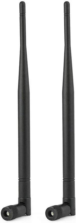Eightwood 3.5dBi 868MHz 900MHz 915MHz RFID Antenna RP-SMA Male Connector 2-Pack Compatible with LoRa Gateway Helium Miner, Wireless Router Smart Home Control