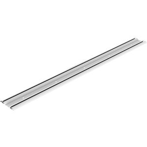 60" Bypass Mirror Closet Door Bottom Track, White Steel Replacement Rail, 60in