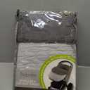 Tadpoles Quilted Stroller & Car Seat Cover - Light Grey | 27" x 20" x 2" | Made of 100% Super Soft Microfiber Polyester | Warm, Gentle & Durable | Ideal for Use as a Stroller Cover & Car Seat Cover