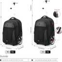 Rolling ,Waterproof Backpack with Wheels for Business, College Student and Travel Commuter, Carry on Backpack with Laptop Compartment, Fit 17 Inch Laptop, Wheeled Backpack for Adults