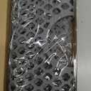 Silicone Sink Mat, 24.6''x 12.9'' Kitchen Sink Protector Grid for Bottom of Center Drain Sink, Gray Non-slip Heat Resistant Liner for Farmhouse Stainless Steel Porcelain Sink