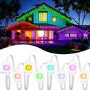 VCOKEN Permanent Outdoor Lights, 63.6ft with 36LED Outdoor Christmas Lights with App Control Remote, DIY Scene Modes Eaves IP65 Waterproof Light for Christmas, Holiday, Decor, Garden Decor