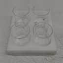 ComSaf 14oz Glass Coffee Mugs Set of 4, Clear Glass Coffee Cup with Big Handle, Large Borosilicate Glass Mug for Tea Milk or Hot Cold Beverages, Crystal Drinking Glass for Birthday Christmas Gift