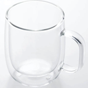 Double Wall Glass Coffee Glass Heat Resistant Glass, Clear, 4 Pack