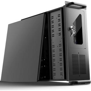 4U Server Chassis, Server Case with Hard Drive Bays and 7 PCI Slots, Rackmount Cases for Data Center and Gaming, Supports ATX, Micro-ATX, Mini-ITX Motherboards, 2X Front USB 3.0, Lockable Front Panel