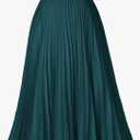 GRACE KARIN Women High Elastic Waist Pleated Chiffon Skirt Midi Swing A-line Skirts. XL
