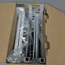 AnBaiMei 20 Gallon Aquarium Stand, Fish Tank Stand with Adjustable 3Tier Storage Shelf, Heavy Duty Reptile Breeder Turtle Tank Terrarium Rack Table for Home Office, 24" L x 12" W x 32.2" H, White