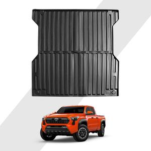 Vanseno 5FT Bed Mat Compatible for 2024 Toyota Tacoma Bed Liner Truck Bed All Weather TPE Trunk Liner for 2024 Toyota Tacoma Accessories