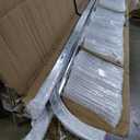 LAJIAOZ Garage Door Horizontal Tracks Pair, 12" Radius Curved Tracks for 7ft High Garage Doors, Heavy Duty 2" Roller System Track Set, Residential & Commercial Replacement Parts(Left/Right, TL=8.5FT)