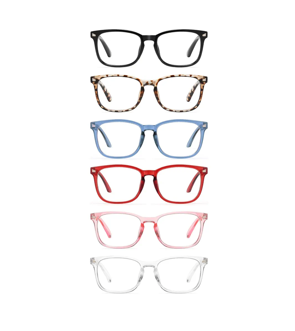 CCVOO Reading Glasses for Women/Men, Eyeglasses, Blue Light Readers for Women/Men, Computer Eye Glasses, Cheaters ( 6 Pack Mix, 1.5 )