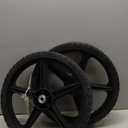 Parts Camp 16" Lawn Mower Wheels 16 x 1.75'' Spoked Plastic Wheel and Tire For Garden cart/Pressure Washer/Generator/Wheelbarrow/Trolley/Dolly Wheel/Push Mowers/Hand truck tires(Set of 2)